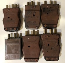 ENTERTAINMENT 3 Pin Stage Lighting Male Connectors E197031 Lot Of 6 Mixed 