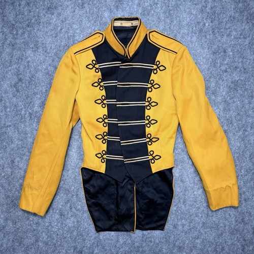 Vtg Sol Frank Band Uniform Jacket Yellow Black Sz 32