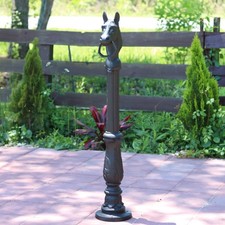 Victorian Style Horse Head Hitching Post 48.5...