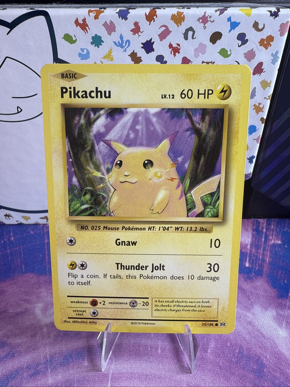 Pikachu 35/108 Non Holo XY - Evolutions - Pokemon Card - NM