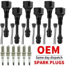6 Ignition Coil Iridium Spark Plug For 05-11 Nissan Frontier Pathfinder Xterra 6 Ignition Coil Iridium Spark Plug For 05-11 Nissan Frontier Pathfinder Xterra