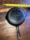 Griswold Cast Iron Skillet #3, Large Block Logo, 709B,No Wobble, Cracks, Repair