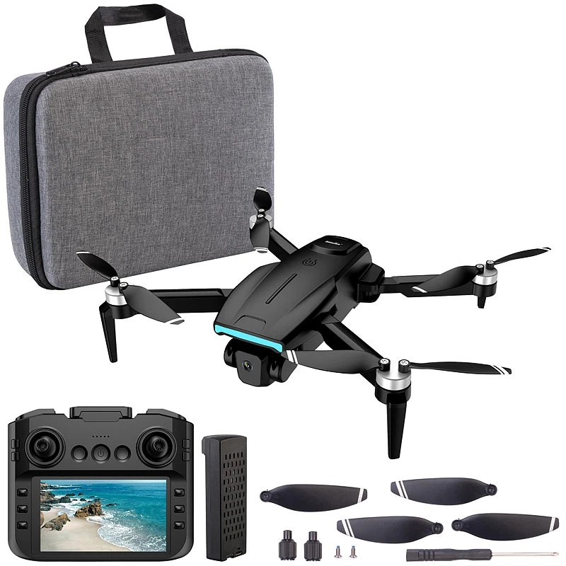 Simulus Faltbare RC-GPS-Drohne mit 4K-Kamera, 4,5"-Display-Fernsteuerung - Bild 2 von 4