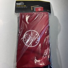 Klein Tools 5141 Zipper Bags, Canvas Tool Pouches Brown/Black/Gray/Red, 4-Pack