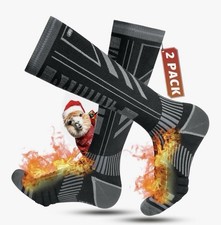 Rahhint Merino Wool Ski Socks Men Size 6 - 9 Thermal Warm Compression
