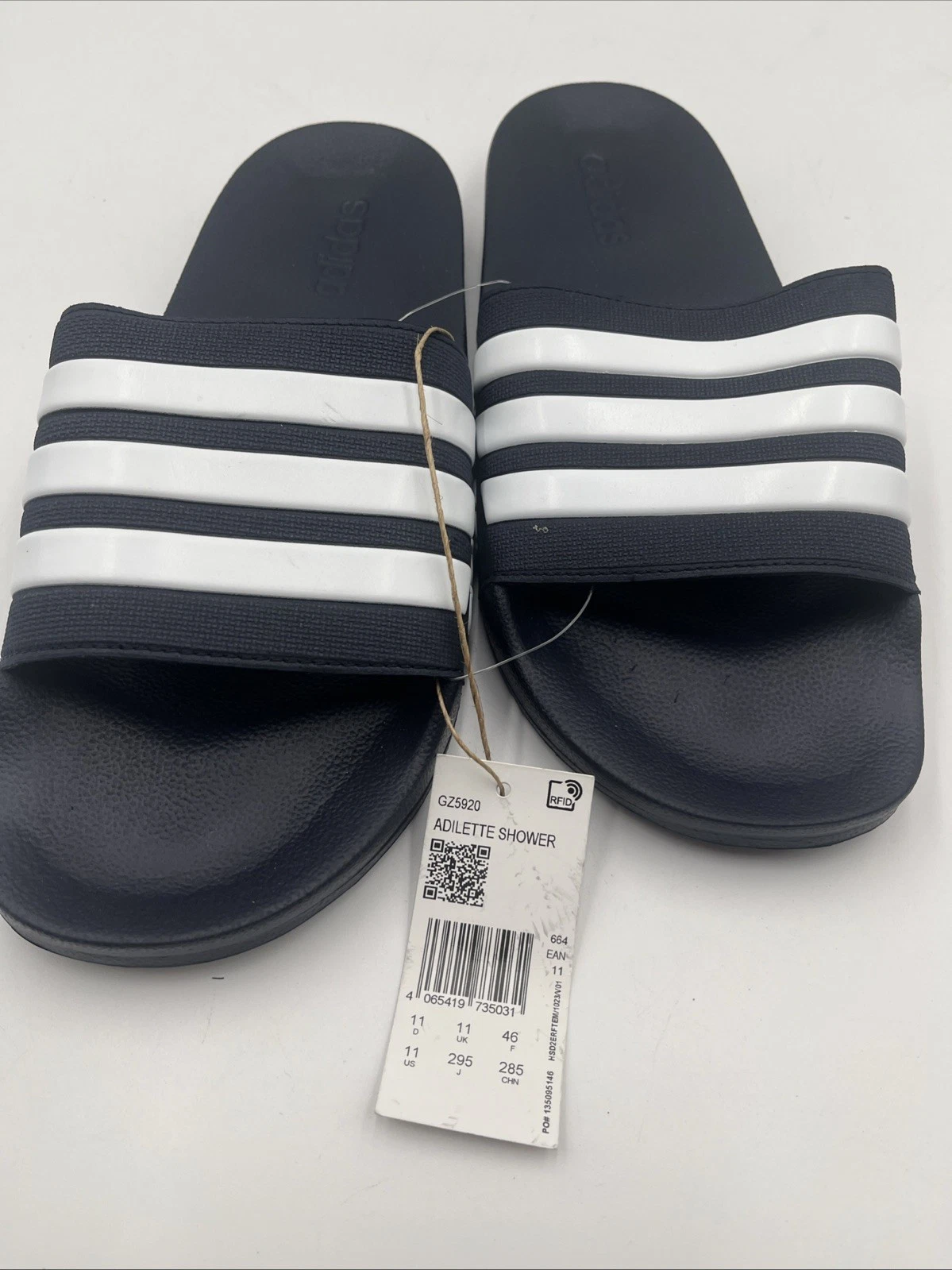 Adidas Sandalo Uomo Adilette Doccia Slides Taglia 11 Blu