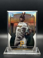 2023 Bowman Chrome - Carlson Reed First Bowman Refractor RC No. BDC-11