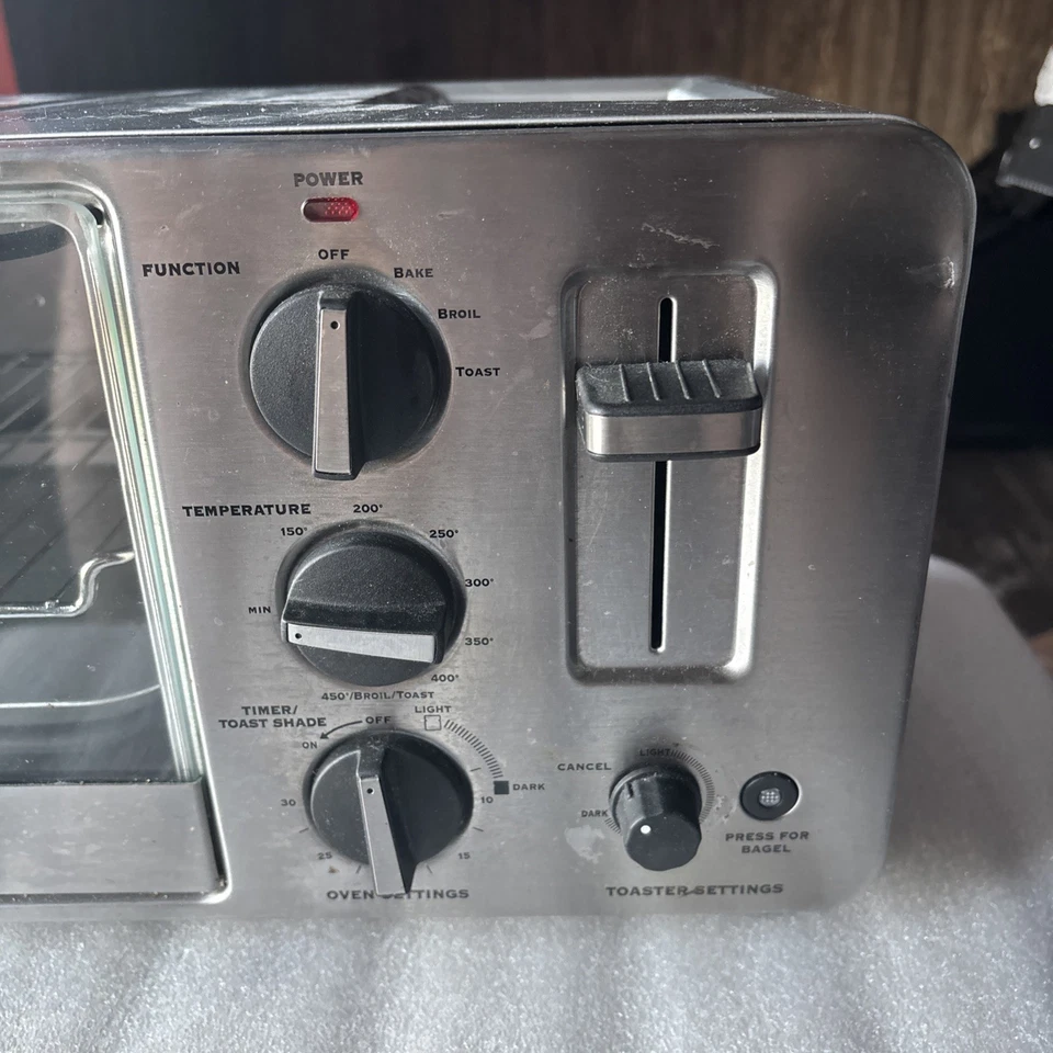 Waring Pro Stainless Toaster Oven with Built-In 2 Slice Toaster WTO150 Tested - Image 4 of 4