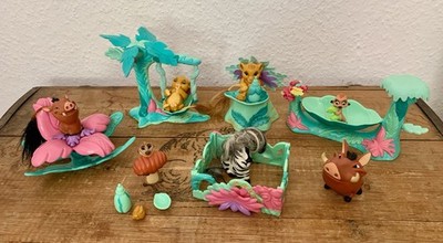 König Der Löwen Jungle Friend Babies Set - 5 Sets + 7 Figuren -  Mattel 1994