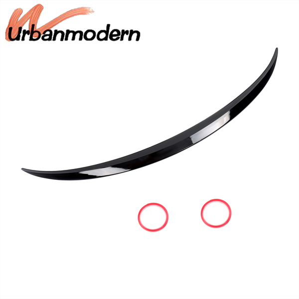 Sport Heckspoiler Lippe Schwarz Glanz FüR Mercedes C W205 Limo 2015-2020 No ABE-image