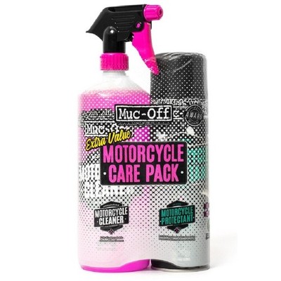 Envío gratis kit duo de cuidado moto (motorcycle protectant + cleaner) muc-off