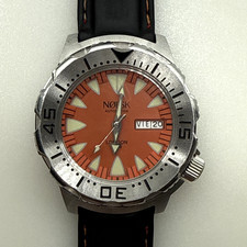 Norsk London 200M Automatic Diver Men's Watch – Seiko NH36A Movement Orange Dial