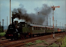 Steam Locomotive Laucha Saxony Germany vintage postcard u355
