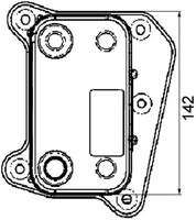 1X Mahle Clc 38 000P ÖLküHler MotoröL FüR Mercedes-Benz