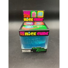 Schylling NeeDoh Nice Cube Blue Super Solid Squish Fidget Toy Stress Ball Toy