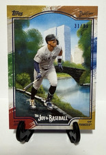 2025 Topps Bob Ross Joy of Baseball Aaron Judge #34 Paint Splatter Parallel #/99