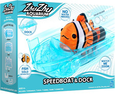 Zhu Zhu Pets  Zhu Zhu Aquarium Speedboat and Dock Playset  Electronic Pets  A