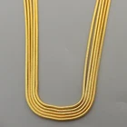 Wholesale Bulk 5/10/20/50Pcs Yellow Gold Plated 1mm Snake Chain Necklace 16"-24"