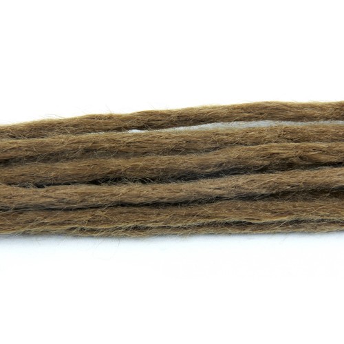 Dreadlocks sintetici fatti a mano 20" doppia estremità estensione capelli terrore locomotive hip hop - Foto 24 di 26