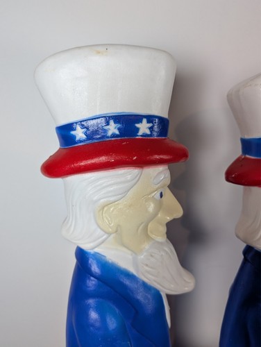 2 Uncle Sam Vintage 1996 Union Products Don Featherstone 36" Patriotic Blow Mold - Picture 12 of 24