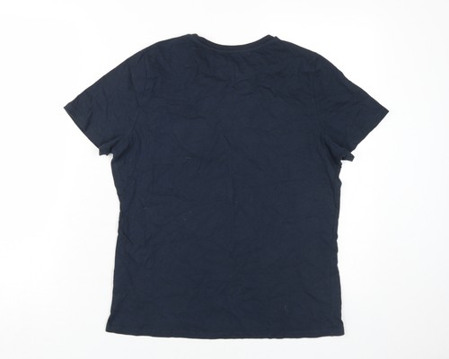 Red Herring Women's Blue Cotton T-Shirt Size 16 - Picture 2 of 12