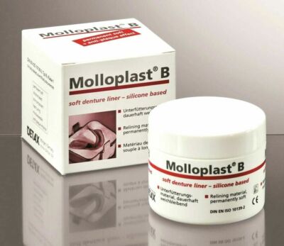 DETAX Dental Molloplast B Permanent Silicone Based Soft Relining Material 2026