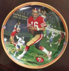 The Catch Great Moments In Nfl Football Collection Plate By Rick Johnson W Coa Ebay