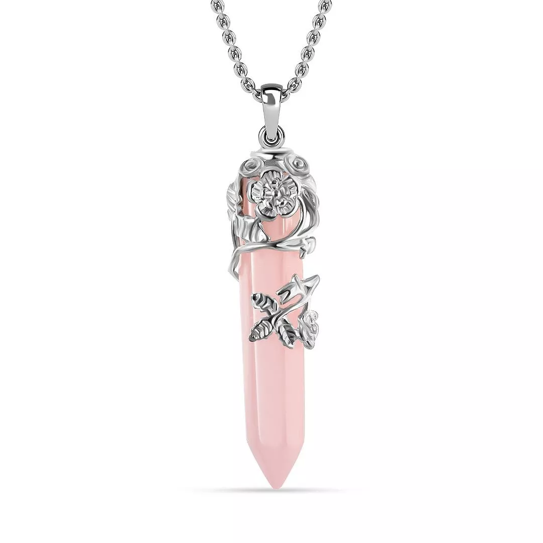 Rose Pink Crystal Prong