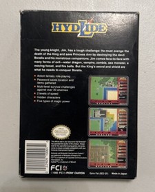 HYDLIDE - Nintendo Entertainment System (NES) - COMPLETE IN BOX (CIB)
