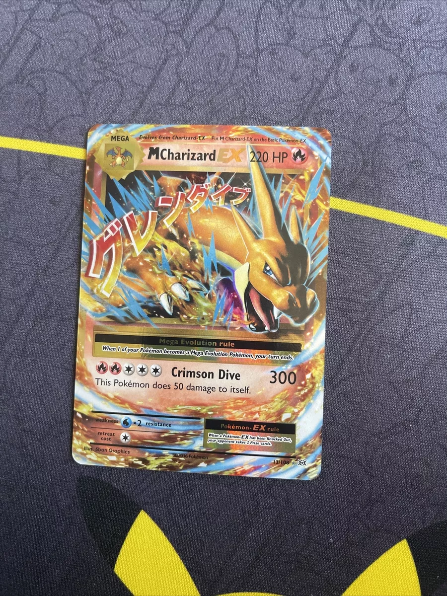 2016 Pokemon XY Evolutions Mega M Charizard EX 13/108 Ultra Rare