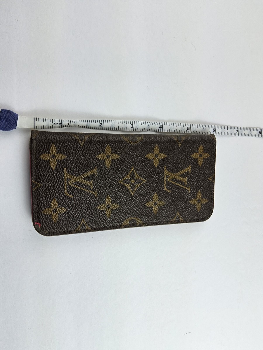 Louis Vuitton LV Monogram Folio Cell Phone Case Brown | eBay