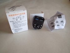 Bluetooth Car FM Transmitter CAR CHARGER w/Instruction Sheet, 2USB wireless, NEW