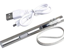 LED USB RECHARGEABLE Mechanic Surgical Car Boat MINI FLASHLIGHT Stainless Steel