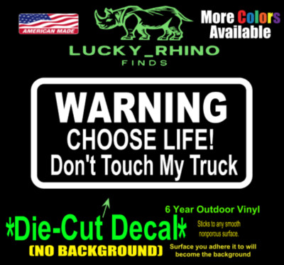 Don't Touch My Truck Funny JDM Lifted Lowered Car Window Vinyl Decal Sticker
