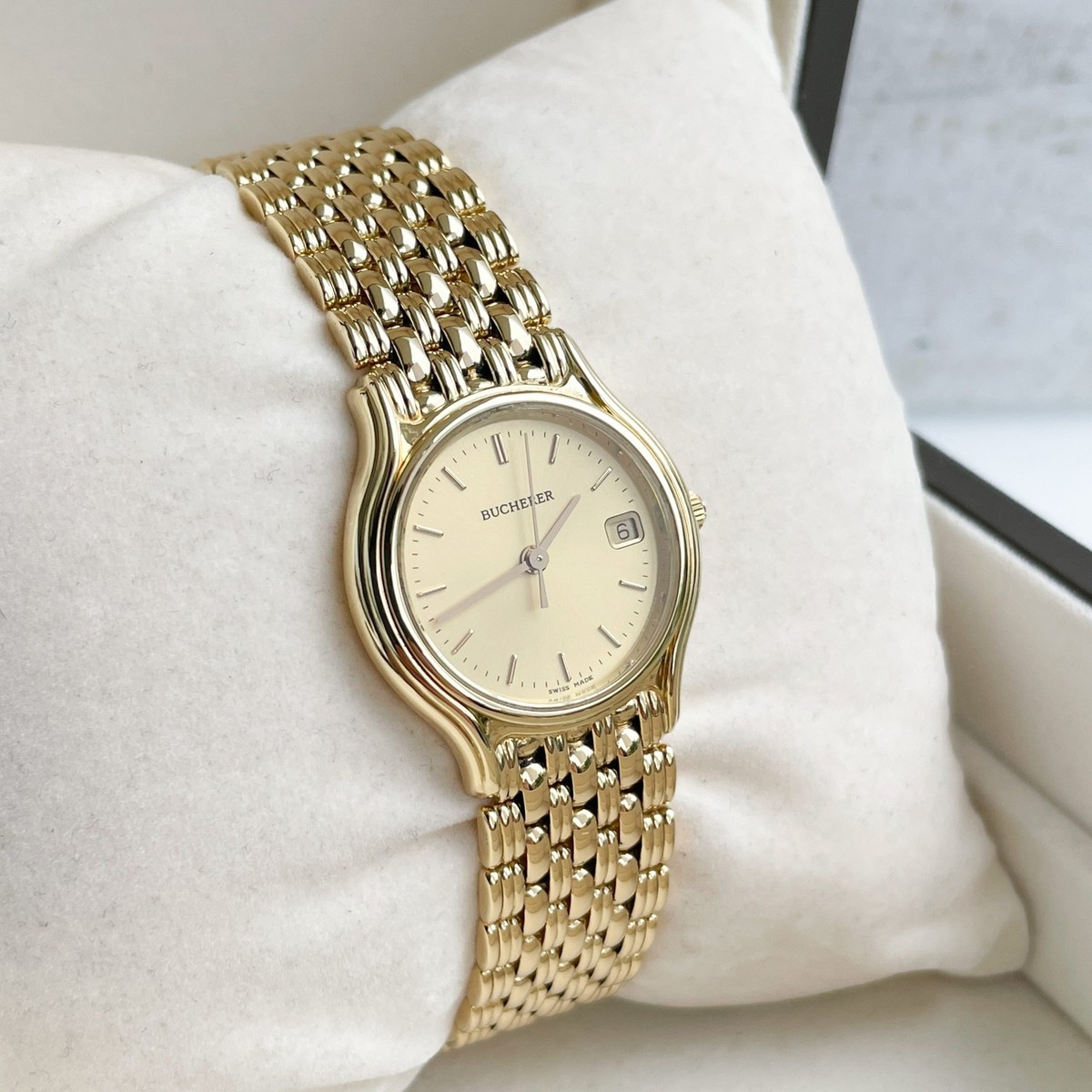 Bucherer Vintage Ref: Quarz 18k Gold 26 mm Damenuhr