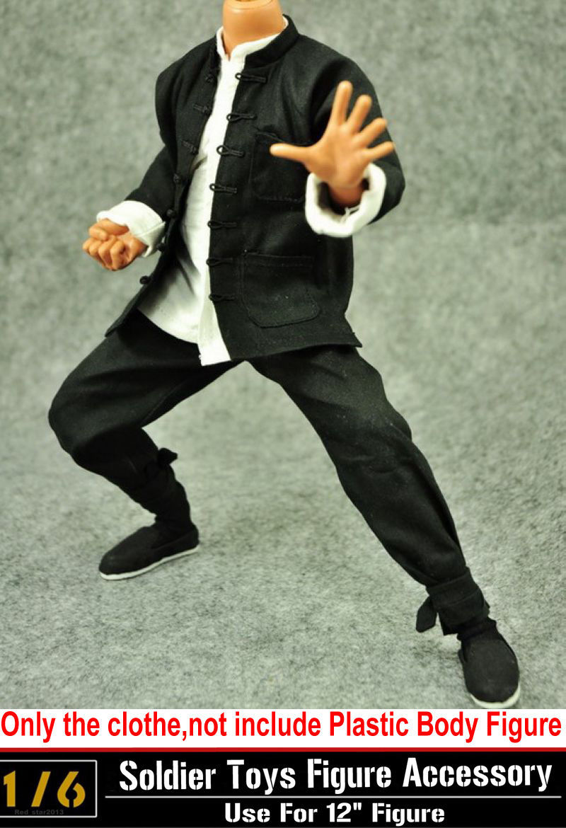 ZY TOYS 1/6 China Tang Clothes Shirt Pants Shoes Model Toy for 12