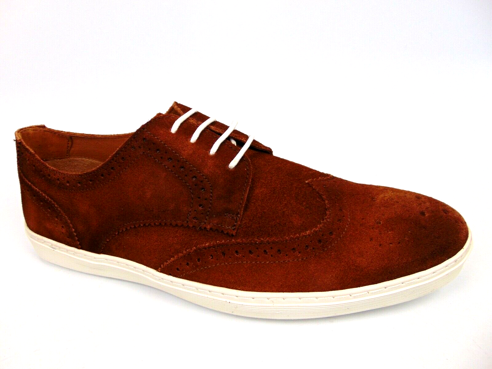 SAOLA NUOVO! Scarpe Oxford casual Driver Club USA da uomo Princeton cognac scamosciate taglia 8 0 M
