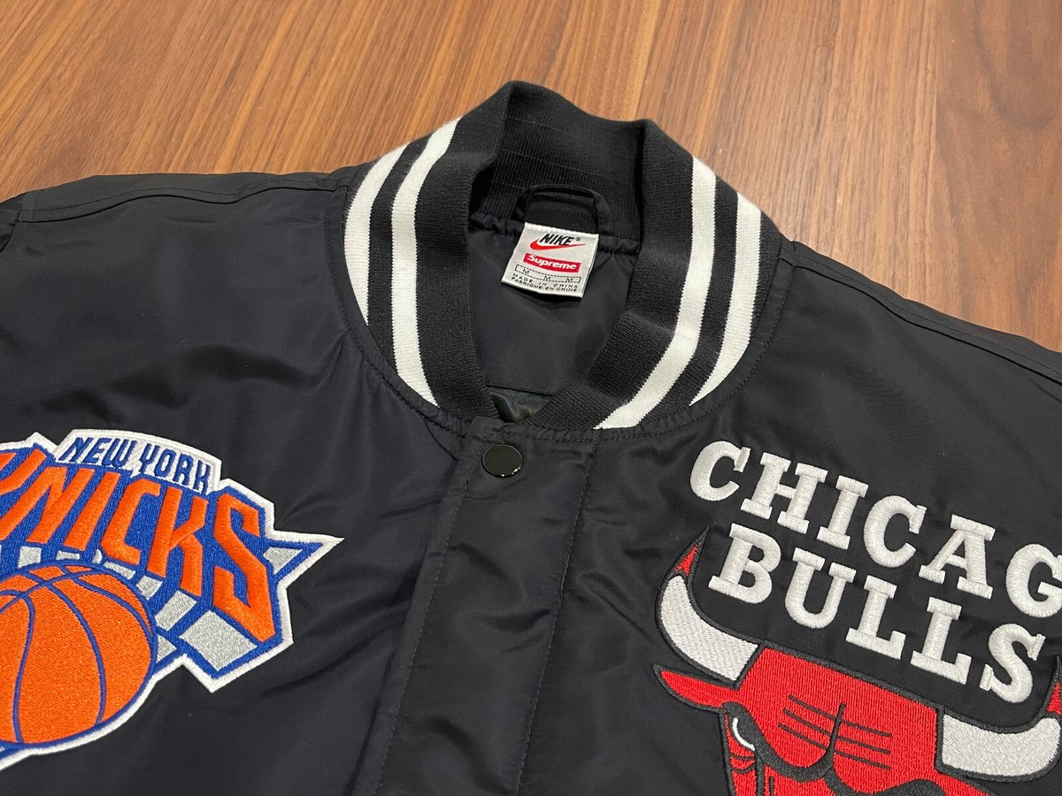 2018 SS18 NIKE x SUPREME NBA TEAMS WARM-UP JACKET BLACK
