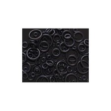 8pc Black O-RINGS for Tapers Plugs Gauges ear rubber