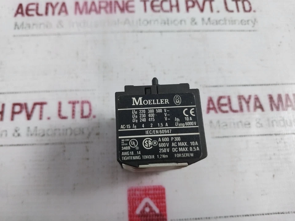 MOELLER 11 DIL E Auxiliary Switch Block Awg 18-14 - Image 2 of 4