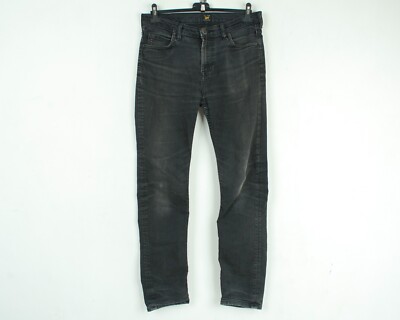LEE Rider Mens W33 L32 Slim Fit Straight Leg Jeans Denim Pants