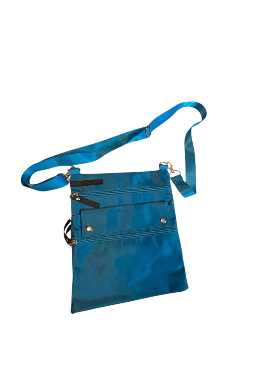 syuman Fisherman body bag ブルー LeSportSac Scansafe RFID Blue Crossbody Bag With Adjustable Strap
