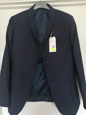 Ben Sherman Camden Regular Fit Anzug Sakko & Hose 40 Regular Navy Neu mit Etikett