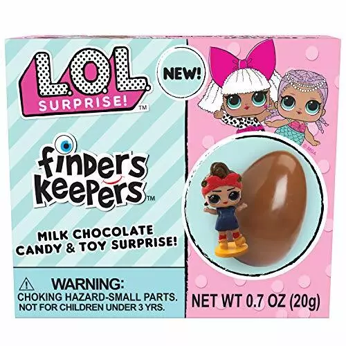 Finders Keepers L.O.L. Milk Chocolate Candy Egg & Toy Surprise