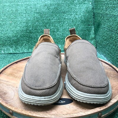 Skechers Mens Classic Fit Proven Renco Slip Ons Brown Canvas  display picture 3