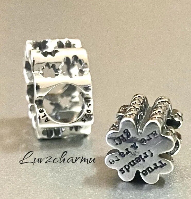 Authentic Pandora #792752C01 Splittable Four-Leaf Clover Charm | eBay 