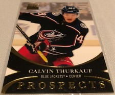 2020-21 Metal Universe Hockey Calvin Thurkkauf Columbus Blue Jackets Rookie PP42