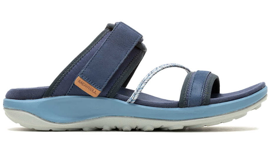 Sandali comfort blu mare Merrell Terran 4 slide taglia 5 11 NUOVI!!!!