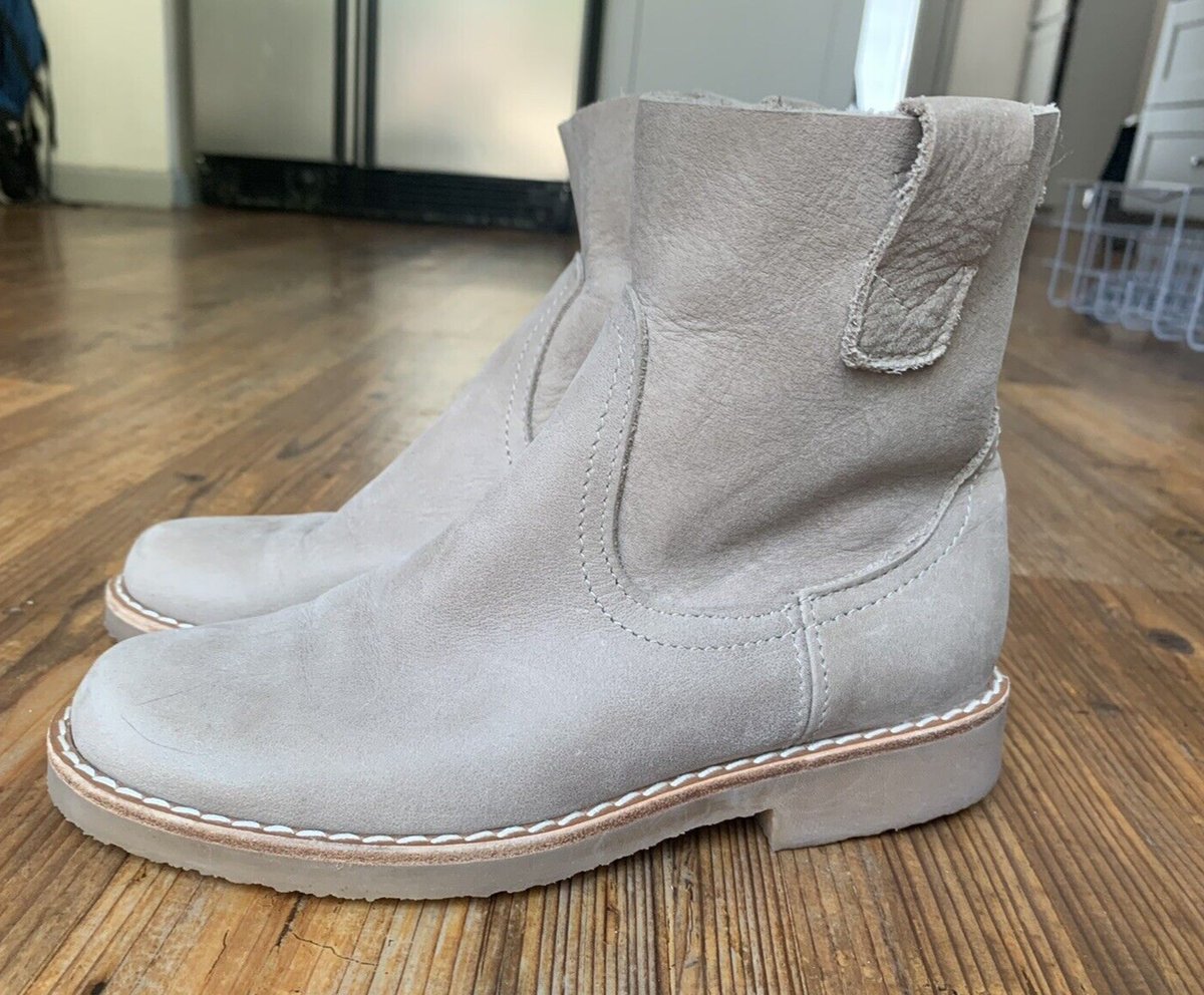 Roots Canada SZ 6 36 Light Camel Leather Moto Ankle Boot Style 651