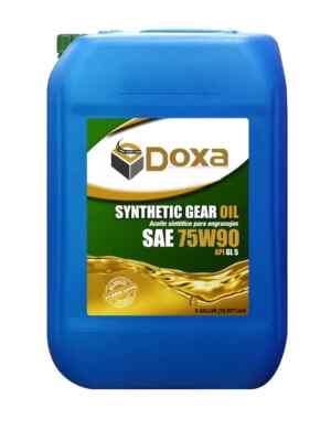 DOXA SAE 75W90 FULL SYNTHETIC GEAR OIL GL4 & GL5 FOR HEAVY DUTY TRUCKS 5 GALLON